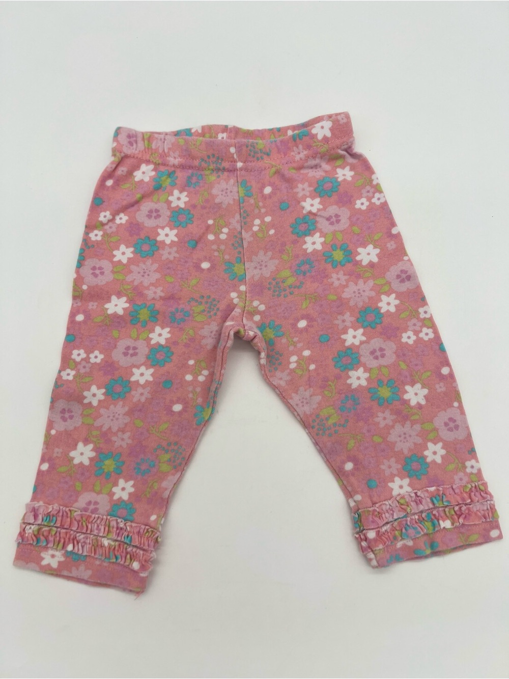 Gerber Baby Girl Pink Floral Pants Size 3-6 Months Cotton